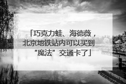 巧克力蛙、海德薇，北京地铁站内可以买到“魔法”交通卡了