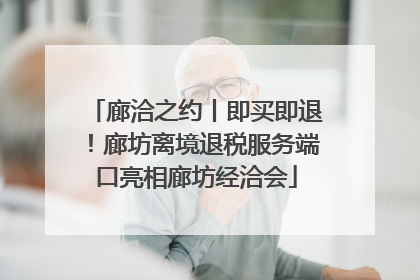 廊洽之约丨即买即退！廊坊离境退税服务端口亮相廊坊经洽会