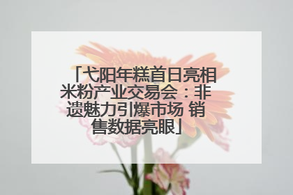 弋阳年糕首日亮相米粉产业交易会：非遗魅力引爆市场 销售数据亮眼