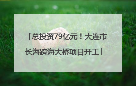 总投资79亿元！大连市长海跨海大桥项目开工