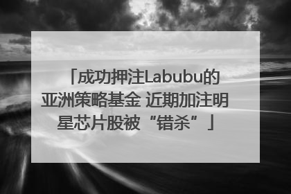 成功押注Labubu的亚洲策略基金 近期加注明星芯片股被“错杀”