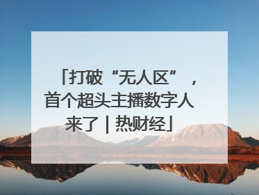 打破“无人区”，首个超头主播数字人来了｜热财经