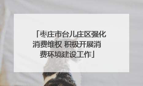 枣庄市台儿庄区强化消费维权 积极开展消费环境建设工作