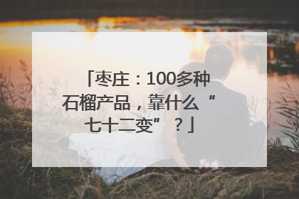 枣庄：100多种石榴产品，靠什么“七十二变”？