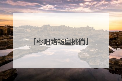 枣阳路畅皇桃俏