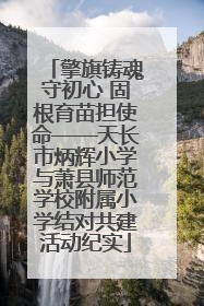 擎旗铸魂守初心 固根育苗担使命——天长市炳辉小学与萧县师范学校附属小学结对共建活动纪实