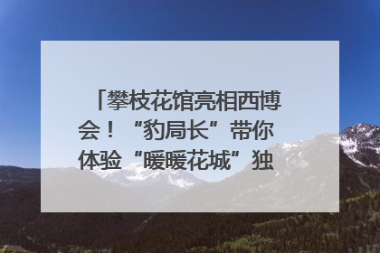 攀枝花馆亮相西博会！“豹局长”带你体验“暖暖花城”独特魅力｜西博视界