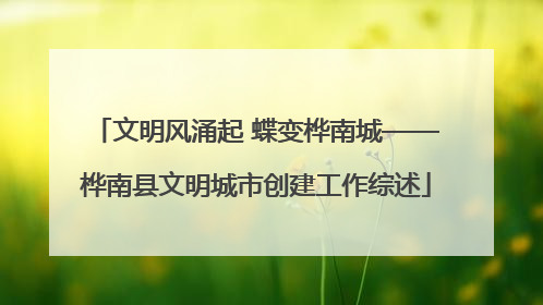 文明风涌起 蝶变桦南城——桦南县文明城市创建工作综述