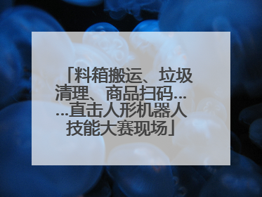 料箱搬运、垃圾清理、商品扫码……直击人形机器人技能大赛现场
