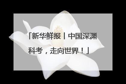 新华鲜报丨中国深渊科考，走向世界！