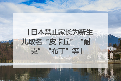 日本禁止家长为新生儿取名“皮卡丘”“耐克”“布丁”等