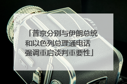 普京分别与伊朗总统和以色列总理通电话 强调重启谈判重要性