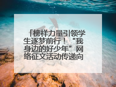 榜样力量引领学生逐梦前行！“我身边的好少年”网络征文活动传递向上力量