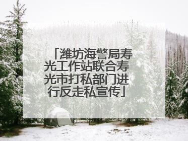 潍坊海警局寿光工作站联合寿光市打私部门进行反走私宣传