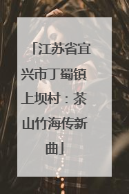 江苏省宜兴市丁蜀镇上坝村：茶山竹海传新曲