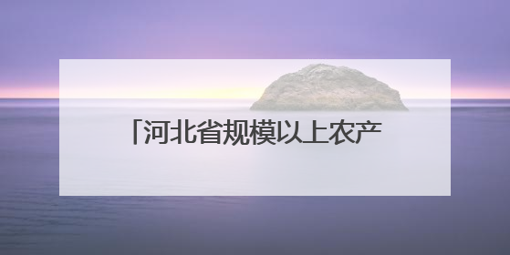 河北省规模以上农产品加工企业年营业收入超6800亿元