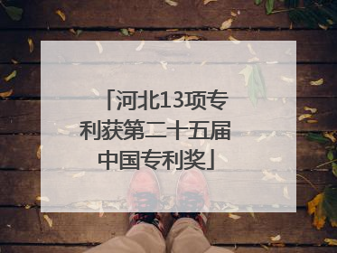 河北13项专利获第二十五届中国专利奖