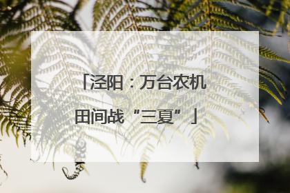 泾阳：万台农机田间战“三夏”
