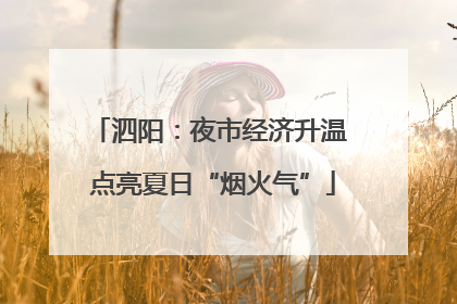 泗阳：夜市经济升温 点亮夏日“烟火气”