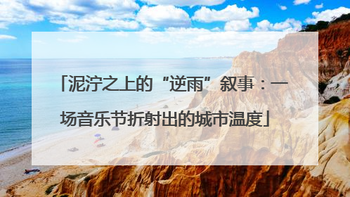 泥泞之上的“逆雨”叙事：一场音乐节折射出的城市温度