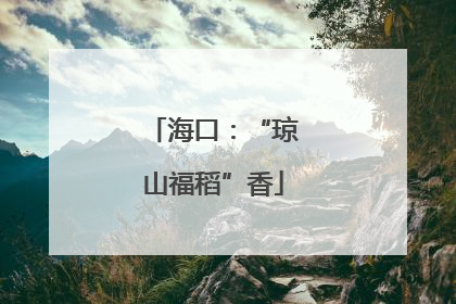 海口：“琼山福稻”香