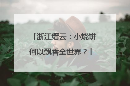 浙江缙云：小烧饼何以飘香全世界？