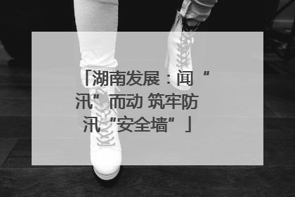 湖南发展：闻“汛”而动 筑牢防汛“安全墙”