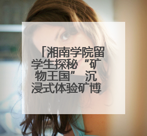 湘南学院留学生探秘“矿物王国” 沉浸式体验矿博盛宴