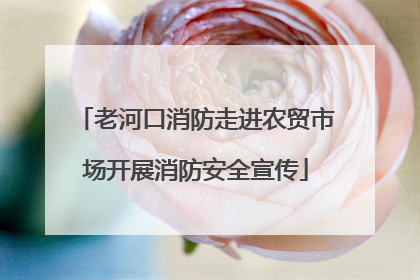老河口消防走进农贸市场开展消防安全宣传