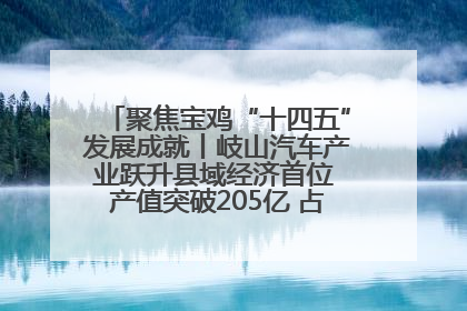 聚焦宝鸡“十四五”发展成就丨岐山汽车产业跃升县域经济首位 产值突破205亿 占规上工业75%