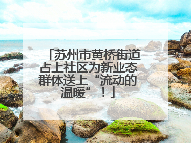 苏州市黄桥街道占上社区为新业态群体送上“流动的温暖”！