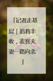 记者走基层｜追着丰收，麦客夫妻一路向北