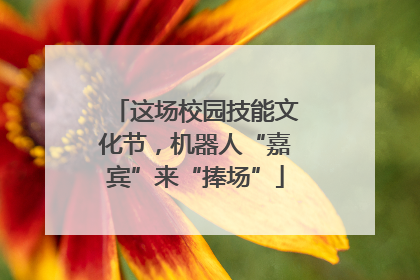 这场校园技能文化节，机器人“嘉宾”来“捧场”
