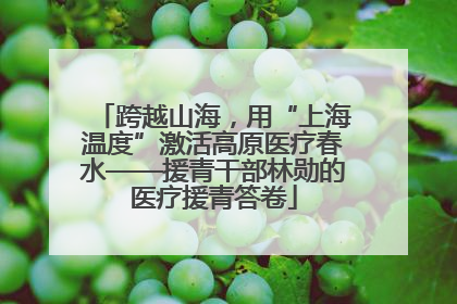 跨越山海，用“上海温度”激活高原医疗春水——援青干部林勋的医疗援青答卷
