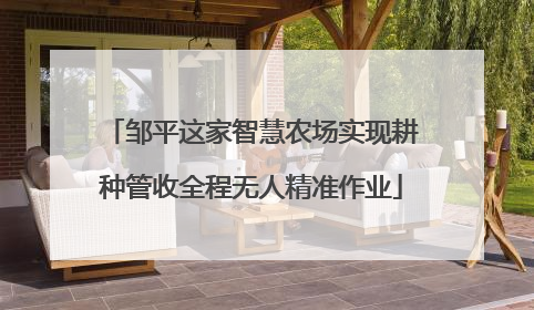 邹平这家智慧农场实现耕种管收全程无人精准作业