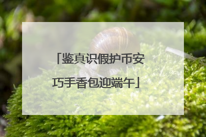 鉴真识假护币安 巧手香包迎端午