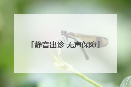 静音出诊 无声保障