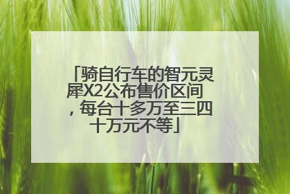 骑自行车的智元灵犀X2公布售价区间，每台十多万至三四十万元不等