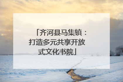 齐河县马集镇：打造多元共享开放式文化书院