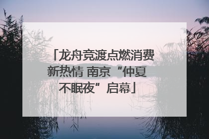 龙舟竞渡点燃消费新热情 南京“仲夏不眠夜”启幕