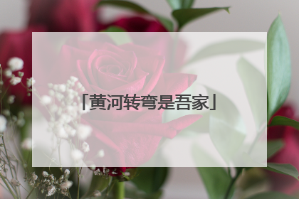 黄河转弯是吾家