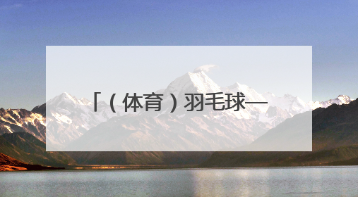 （体育）羽毛球——新加坡公开赛：陆光祖获男单亚军