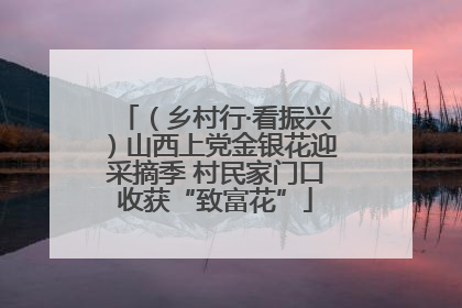 （乡村行·看振兴）山西上党金银花迎采摘季 村民家门口收获“致富花”