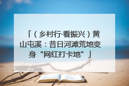（乡村行·看振兴）黄山屯溪：昔日河滩荒地变身“网红打卡地”