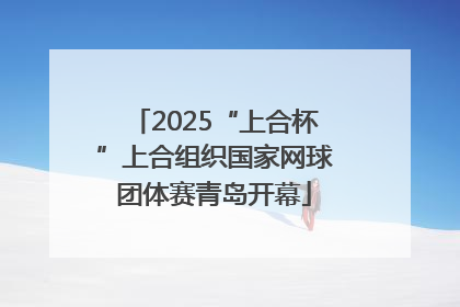 2025“上合杯”上合组织国家网球团体赛青岛开幕