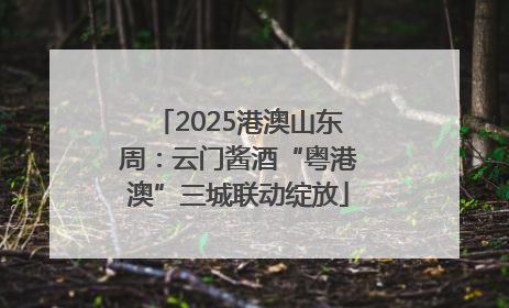 2025港澳山东周：云门酱酒“粤港澳”三城联动绽放