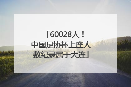 60028人！中国足协杯上座人数纪录属于大连