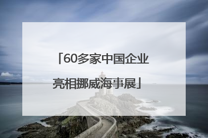 60多家中国企业亮相挪威海事展